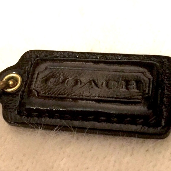 ππ»π VINTAGE Coach Legacy Patton Leather Keychain Bag Charm Black Fob π·ππππ - Picture 1 of 5